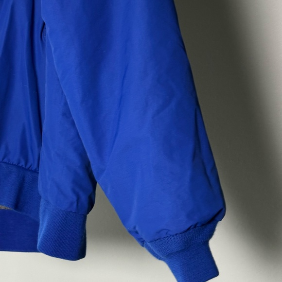 Lands End Vintage Bomber Jacket Men/Women Size Medium Blue Made In Korea - Picture 9 of 10